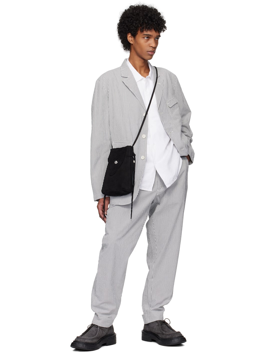 Navy & White Andover Trousers - 4