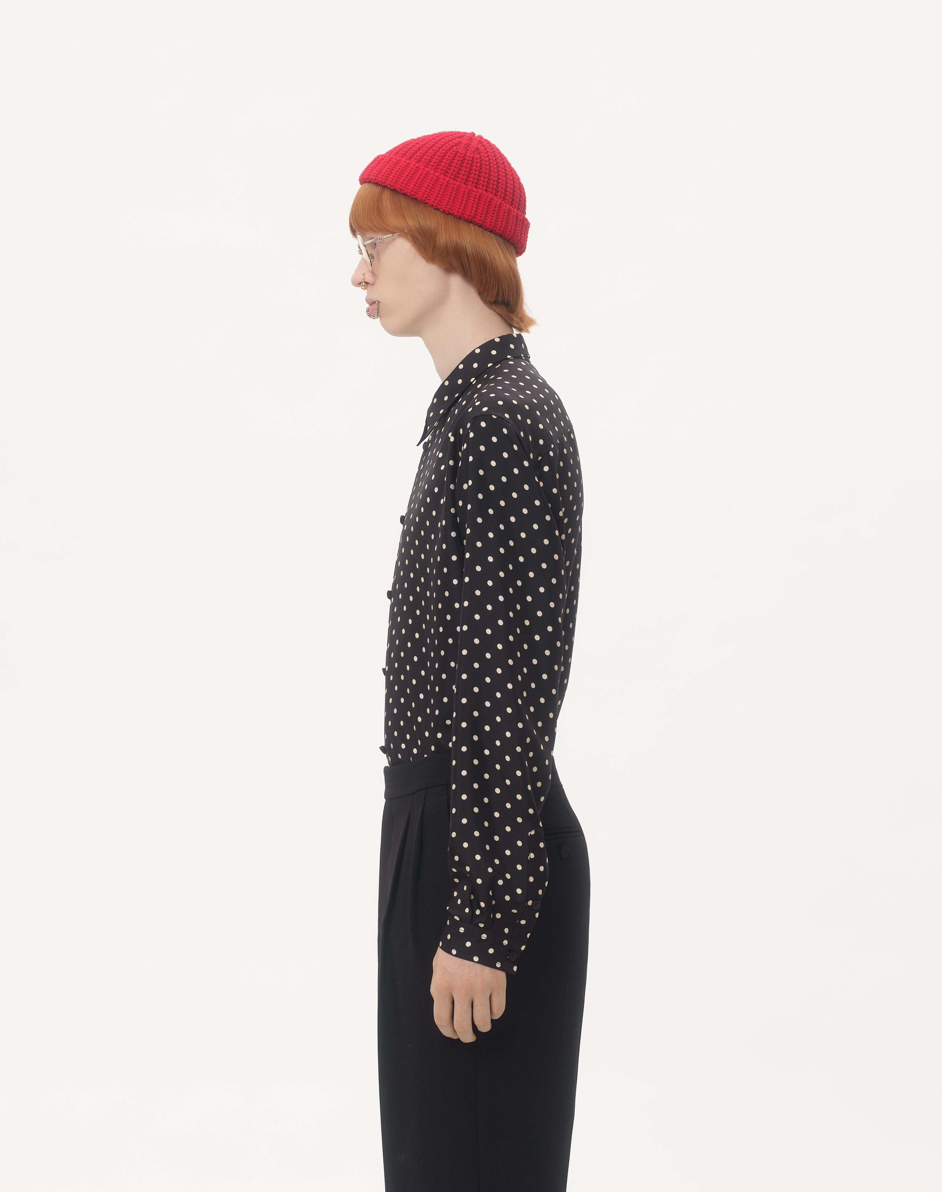 SILK TWILL SHIRT WITH PLUSDEPOIS PRINT - 7