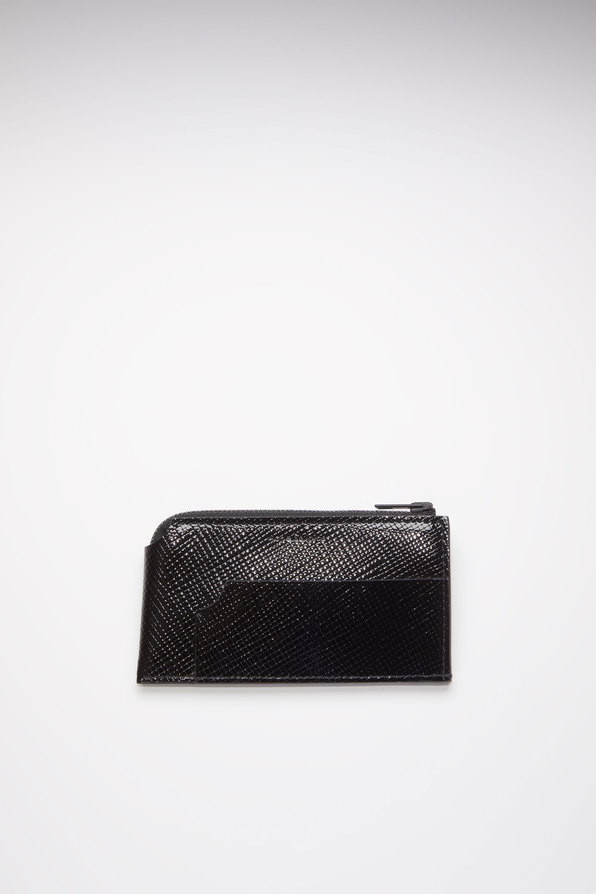 Zippered wallet - Black - 1