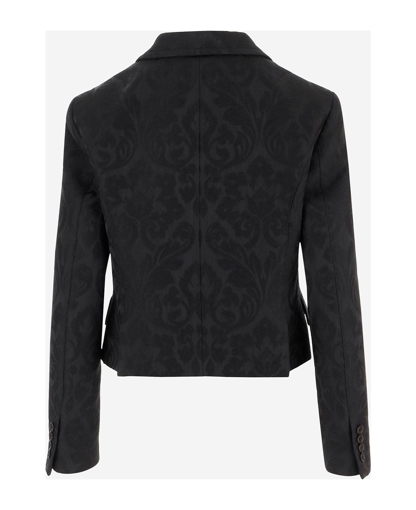 Single-breasted Jacket In Wool Blend - 2