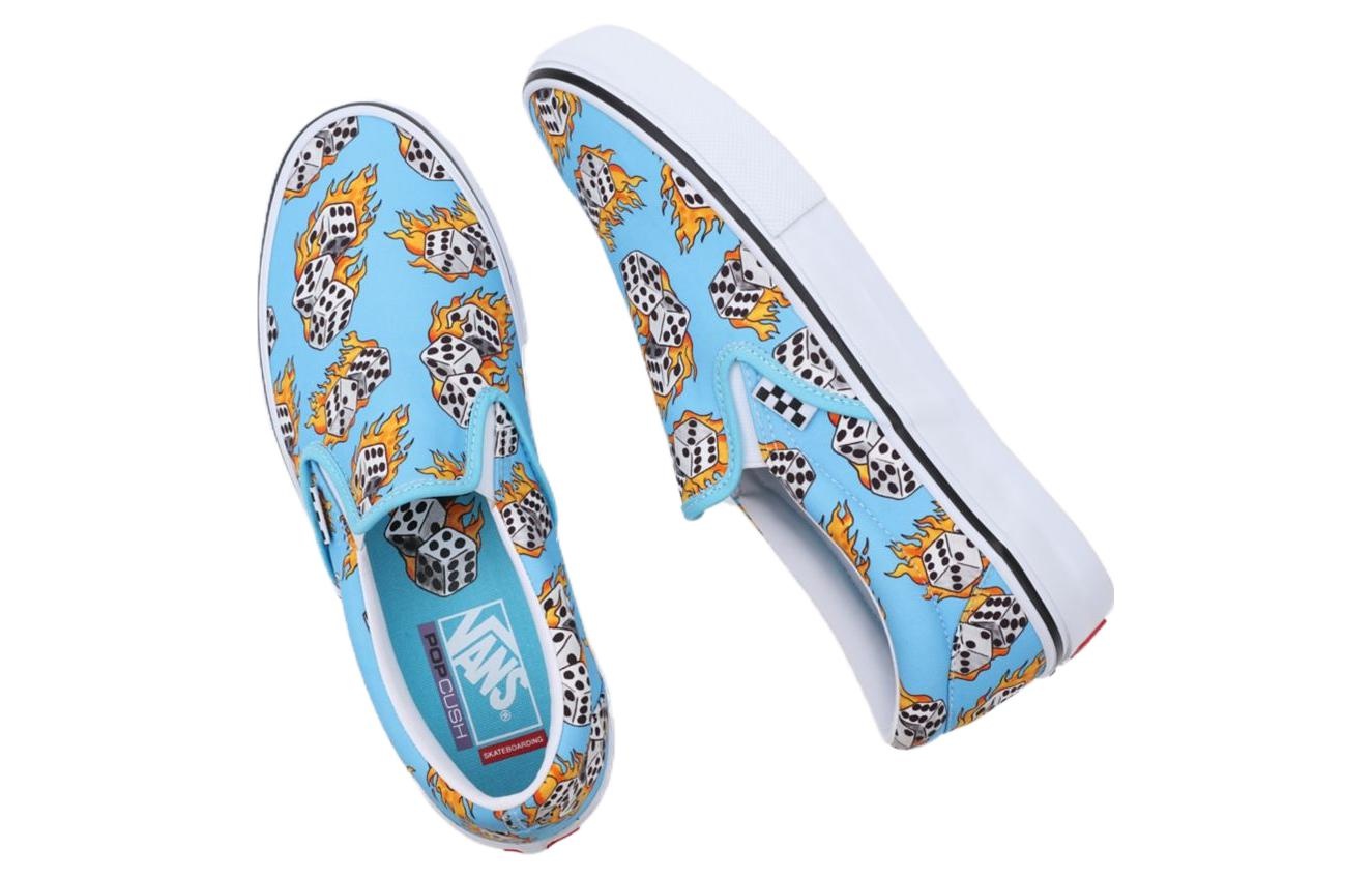 Vans Skate Slip-On 'Blue Flame Dice' VN0A5FCABM6 - 4