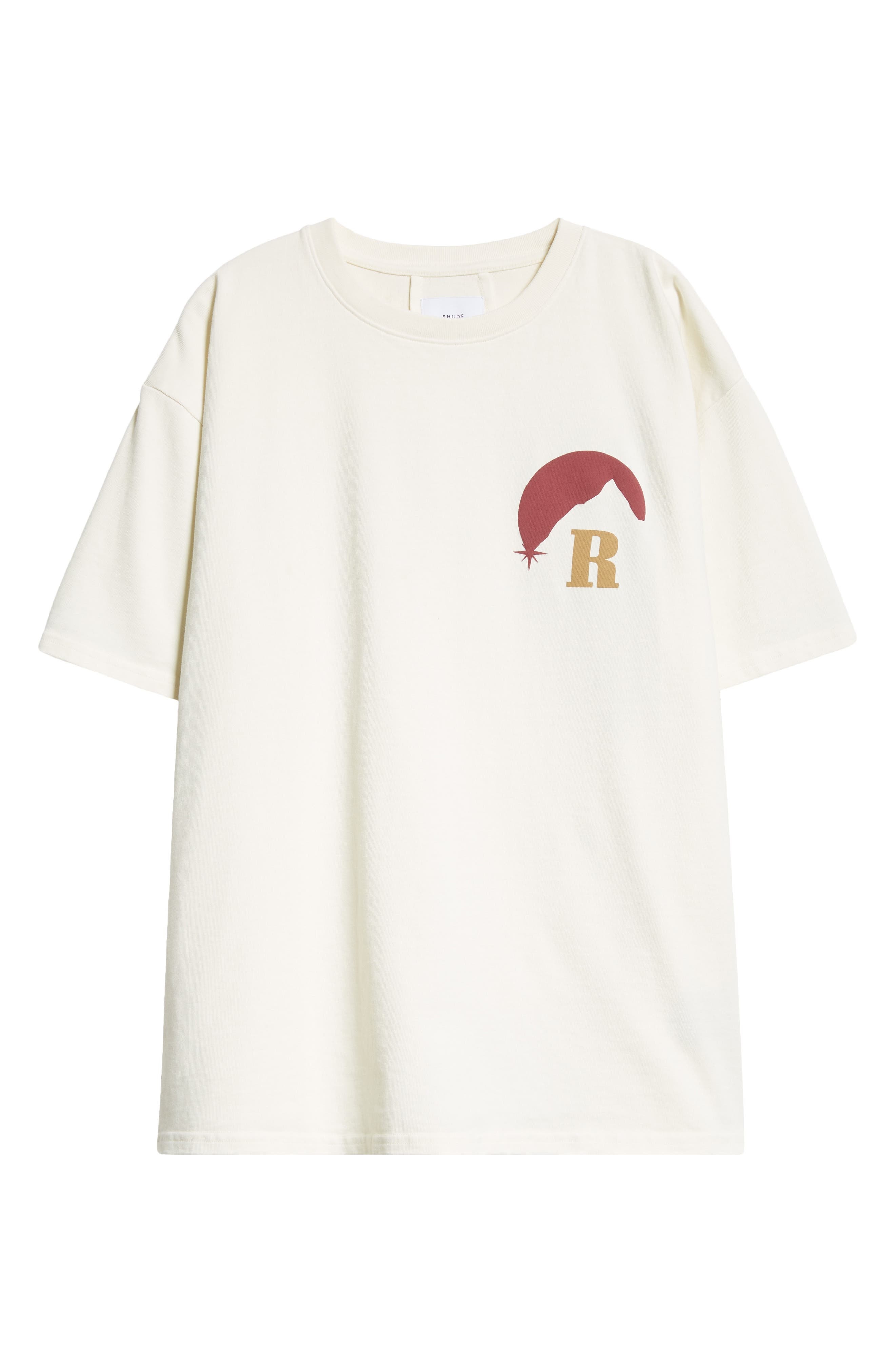 Rhude Rhude Moonlight Graphic T-Shirt in Vtg White/Red at