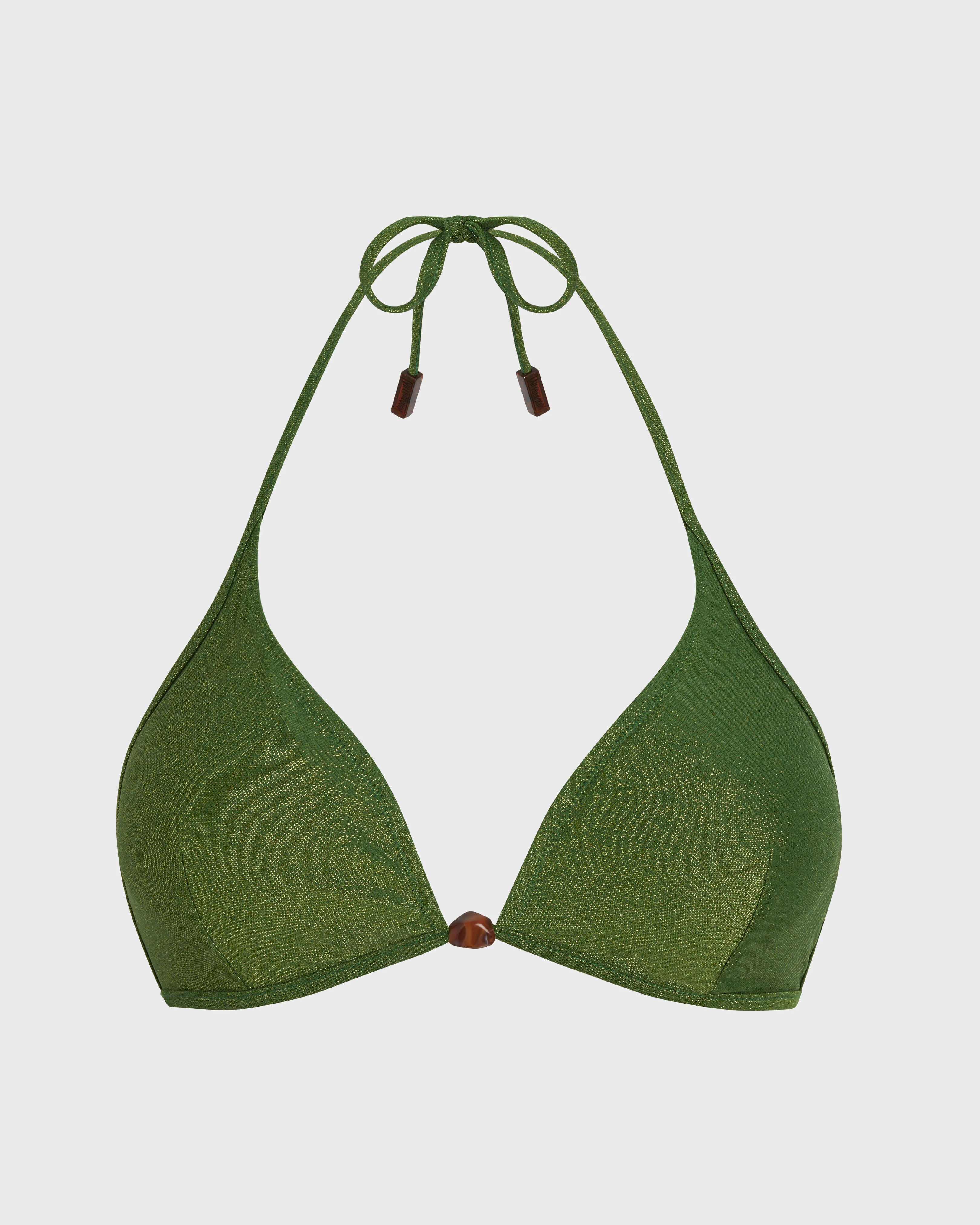 WOMEN TRIANGLE BIKINI TOP IRIDESCENT JERSEY - 1