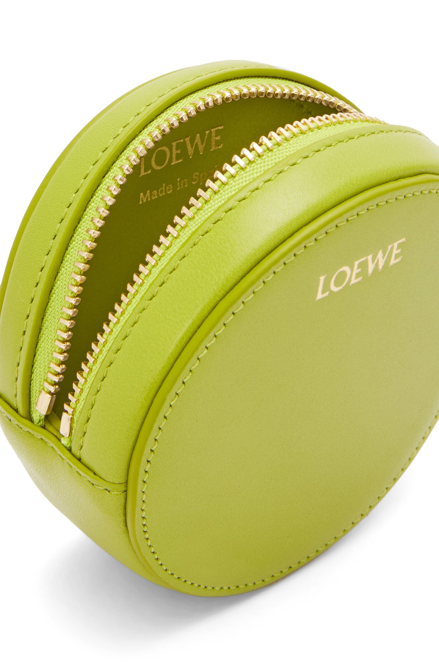 Pebble cookie key holder in shiny nappa calfskin - 4