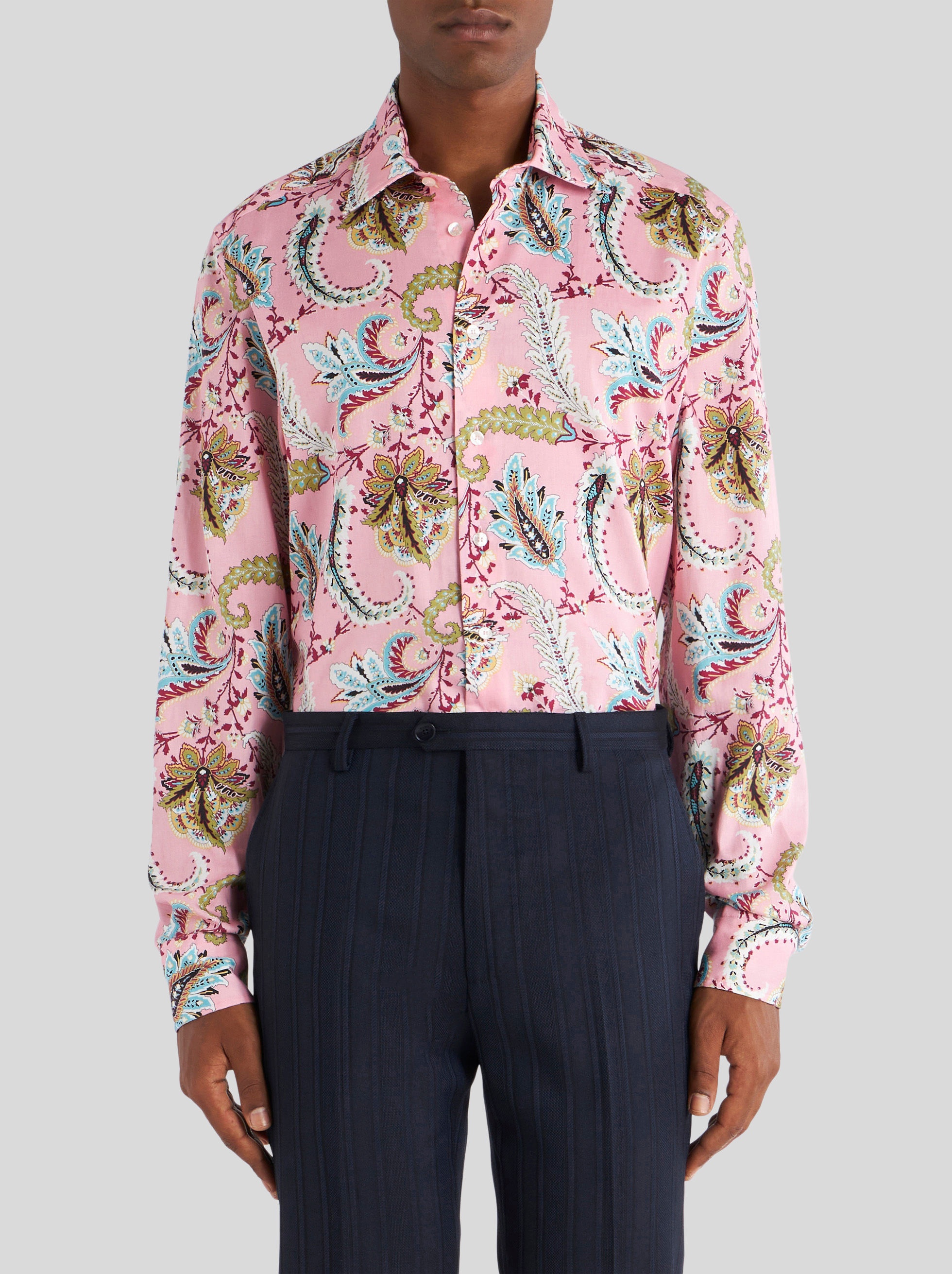 FLORAL PAISLEY COTTON SHIRT - 2