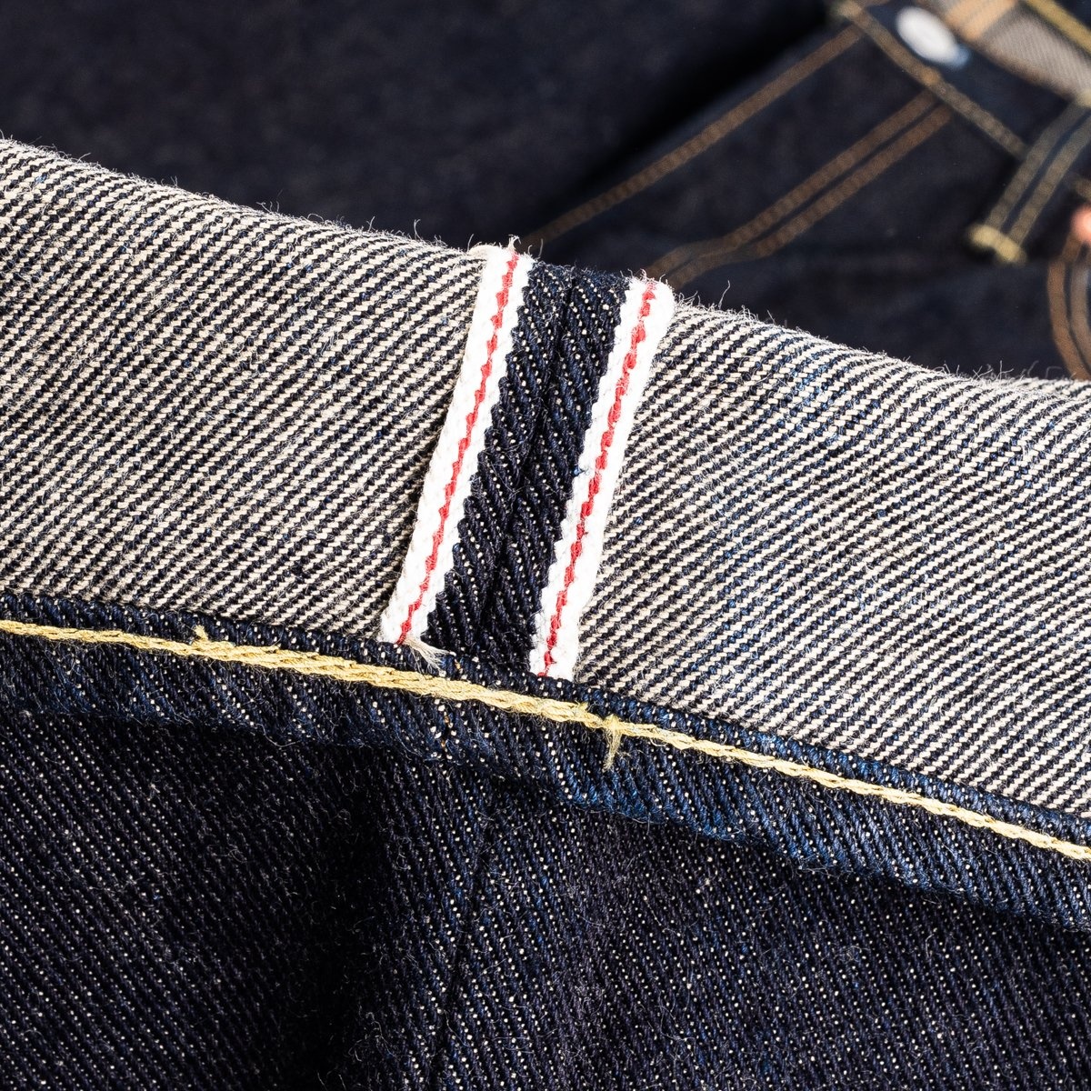 IH-634S-19L 19oz Left Hand Twill Selvedge Denim Straight Cut Jeans - Indigo - 10
