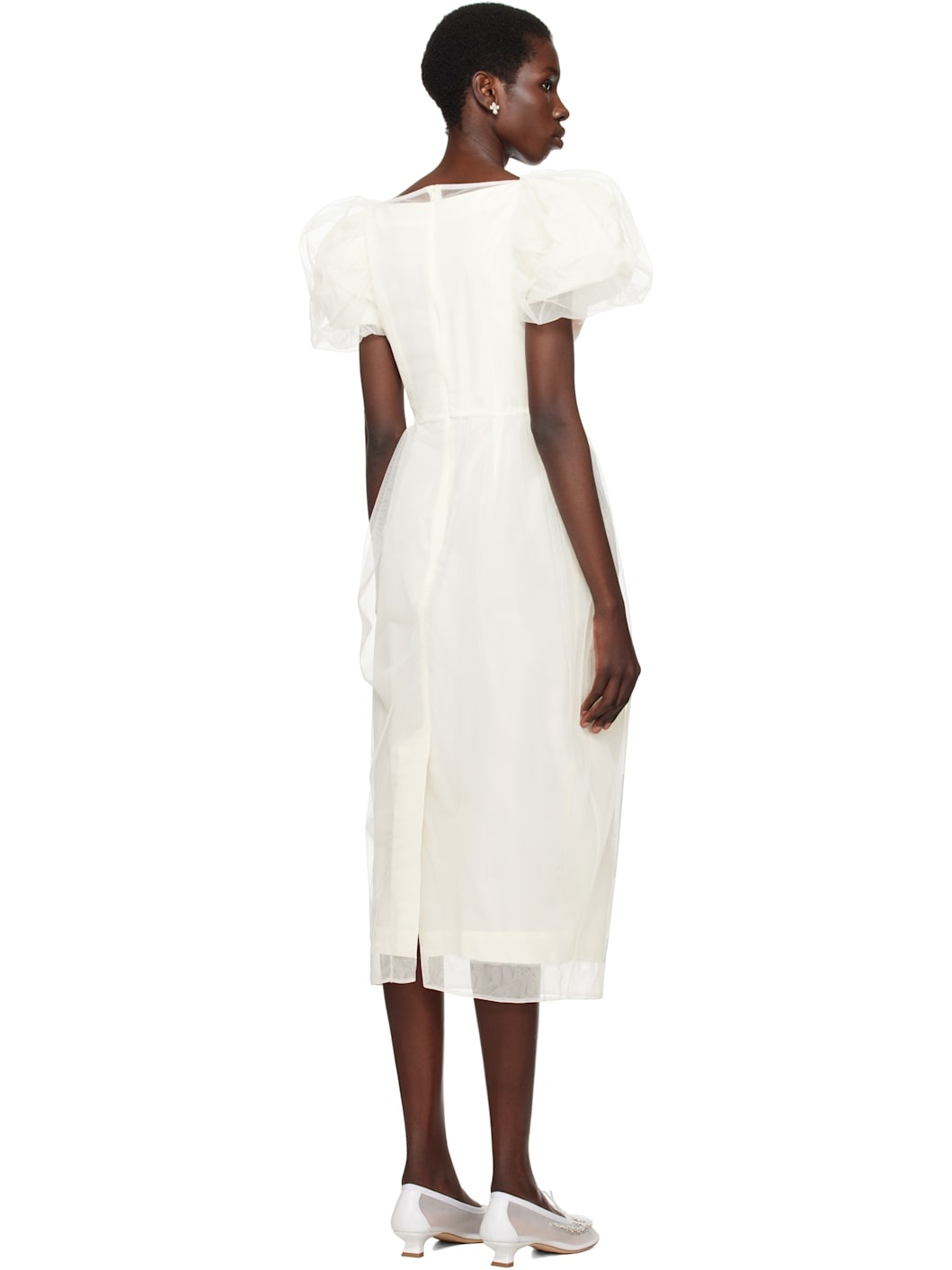 SSENSE Exclusive Bridal Capsule Bust Detail Carnation Maxi Dress - 3