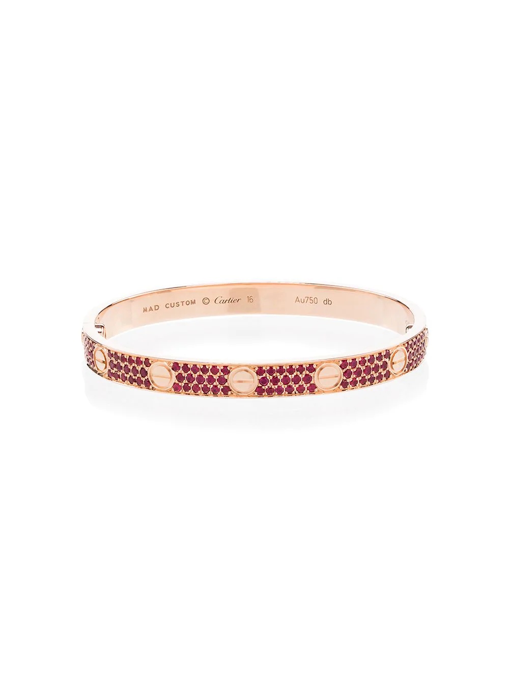 customised Cartier Love 18kt rose gold bracelet - 1