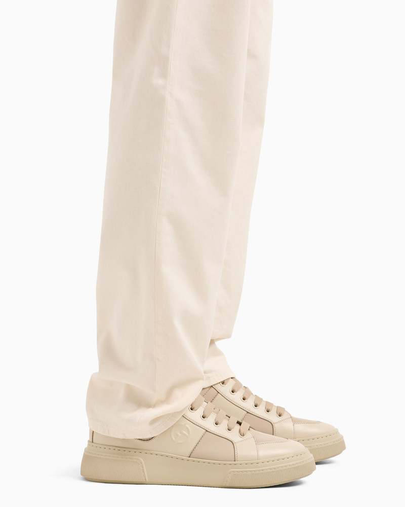 STRETCH COTTON AND SILK, REGULAR-FIT, FIVE-POCKET TROUSERS 5