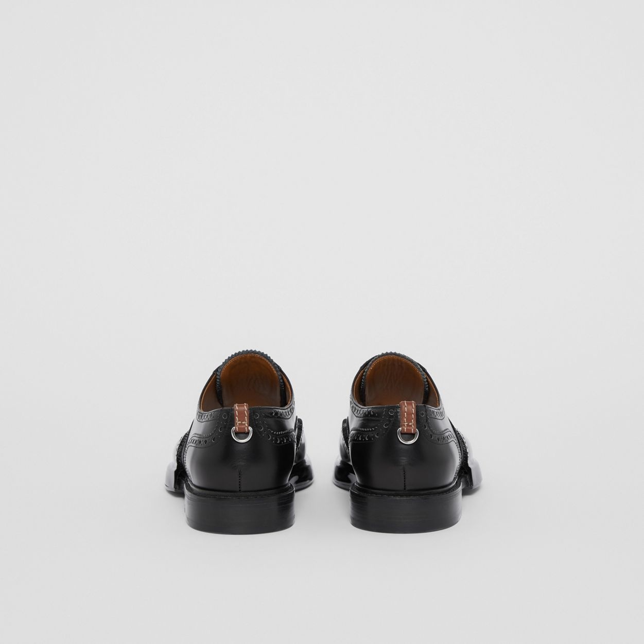 Toe Cap Detail Leather Oxford Brogues - 6