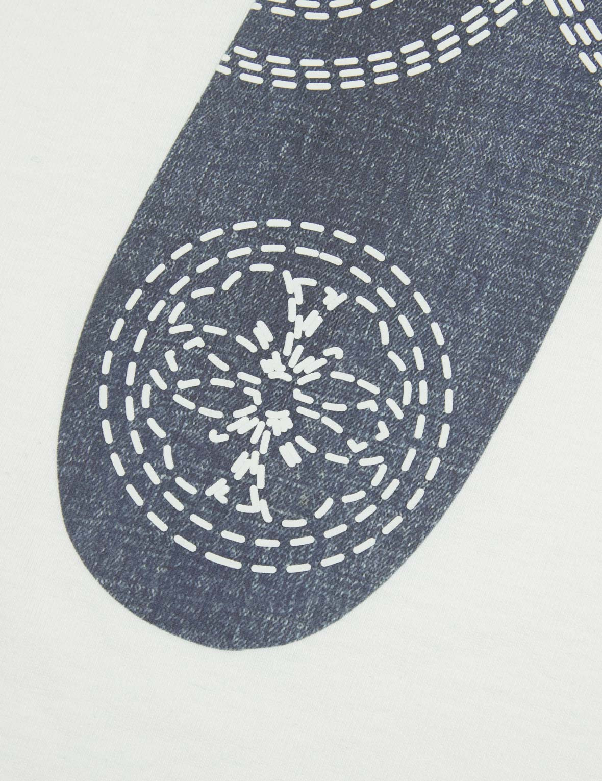 FOAM LINE KAMON AND SEAGULL DAICOCK PRINT LOOSE FIT T-SHIRT - 7