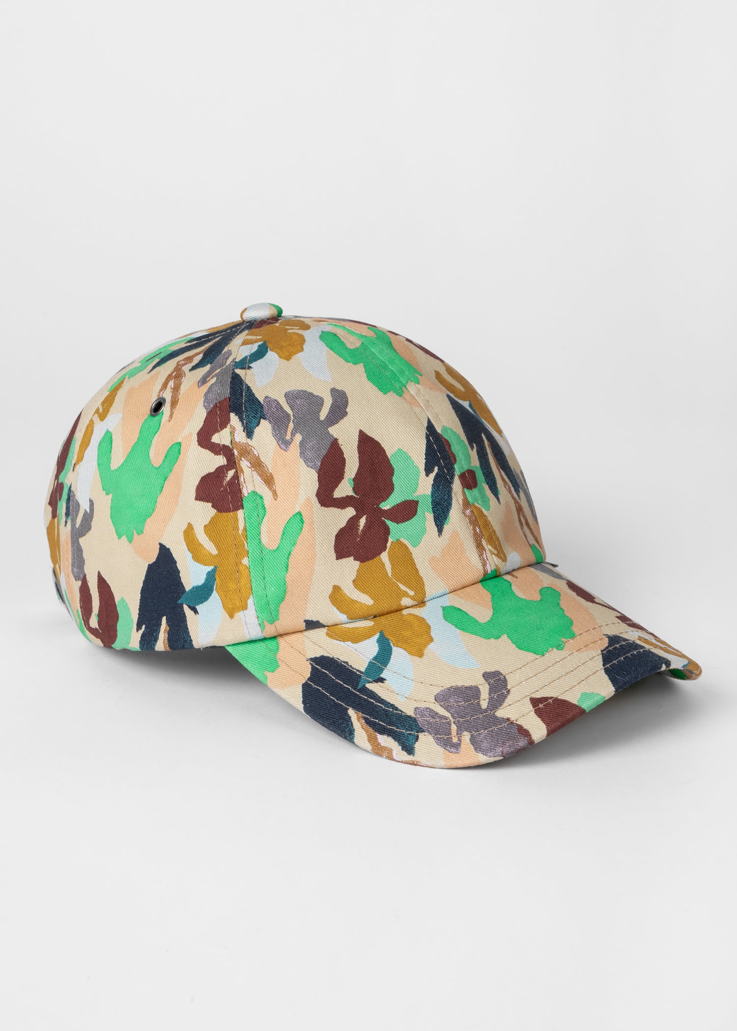 'Iris' Print Cotton Cap - 2