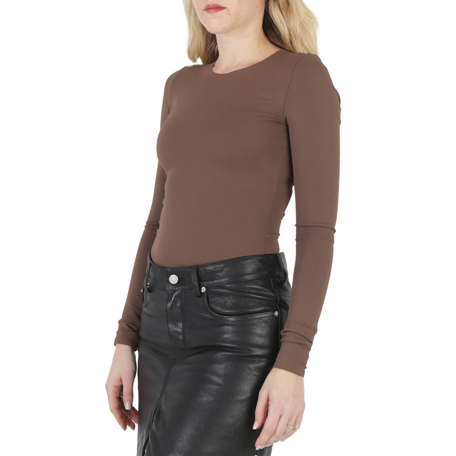 Maison Margiela Tobacco Long-Sleeved Bodysuit - 2