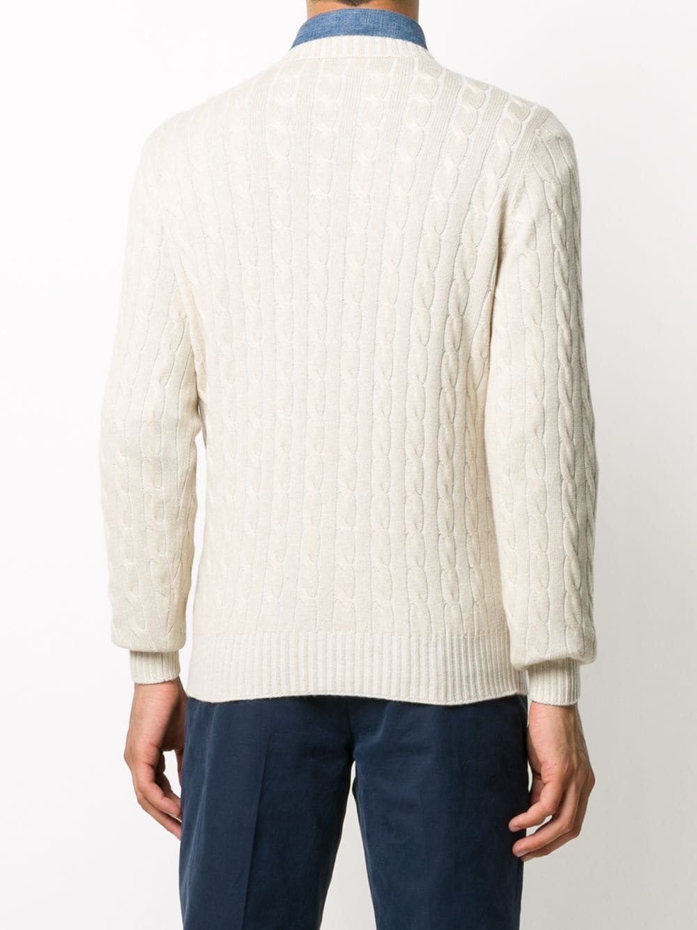 cable-knit cashmere jumper - 6