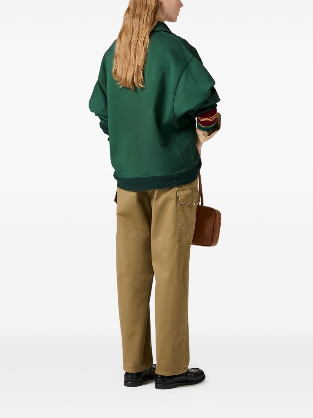 garment-dyed cotton trousers - 3