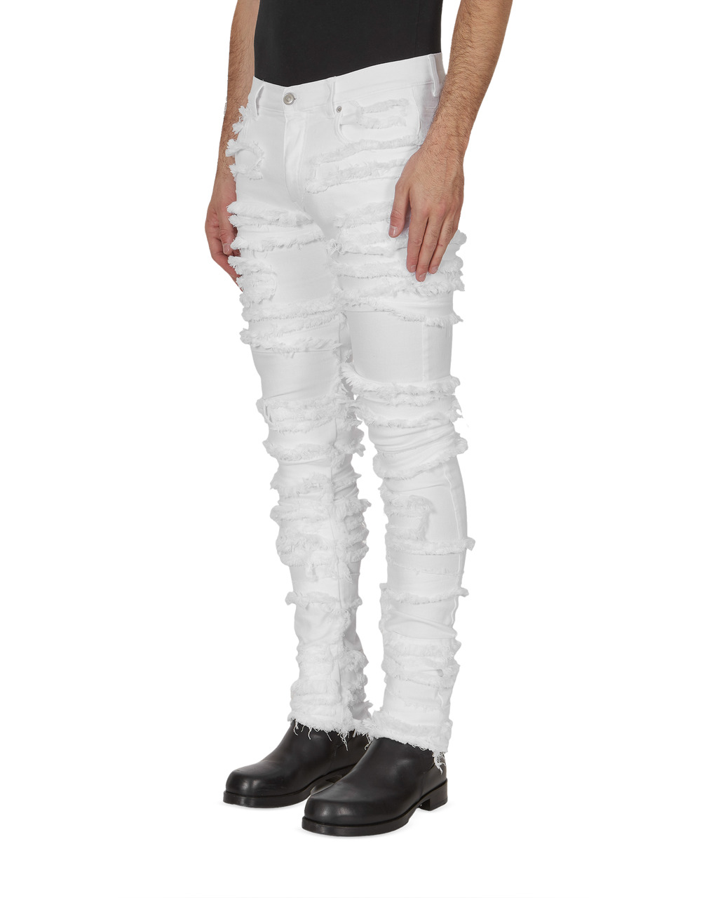 TREATED SLICE SKINNY JEANS - 3
