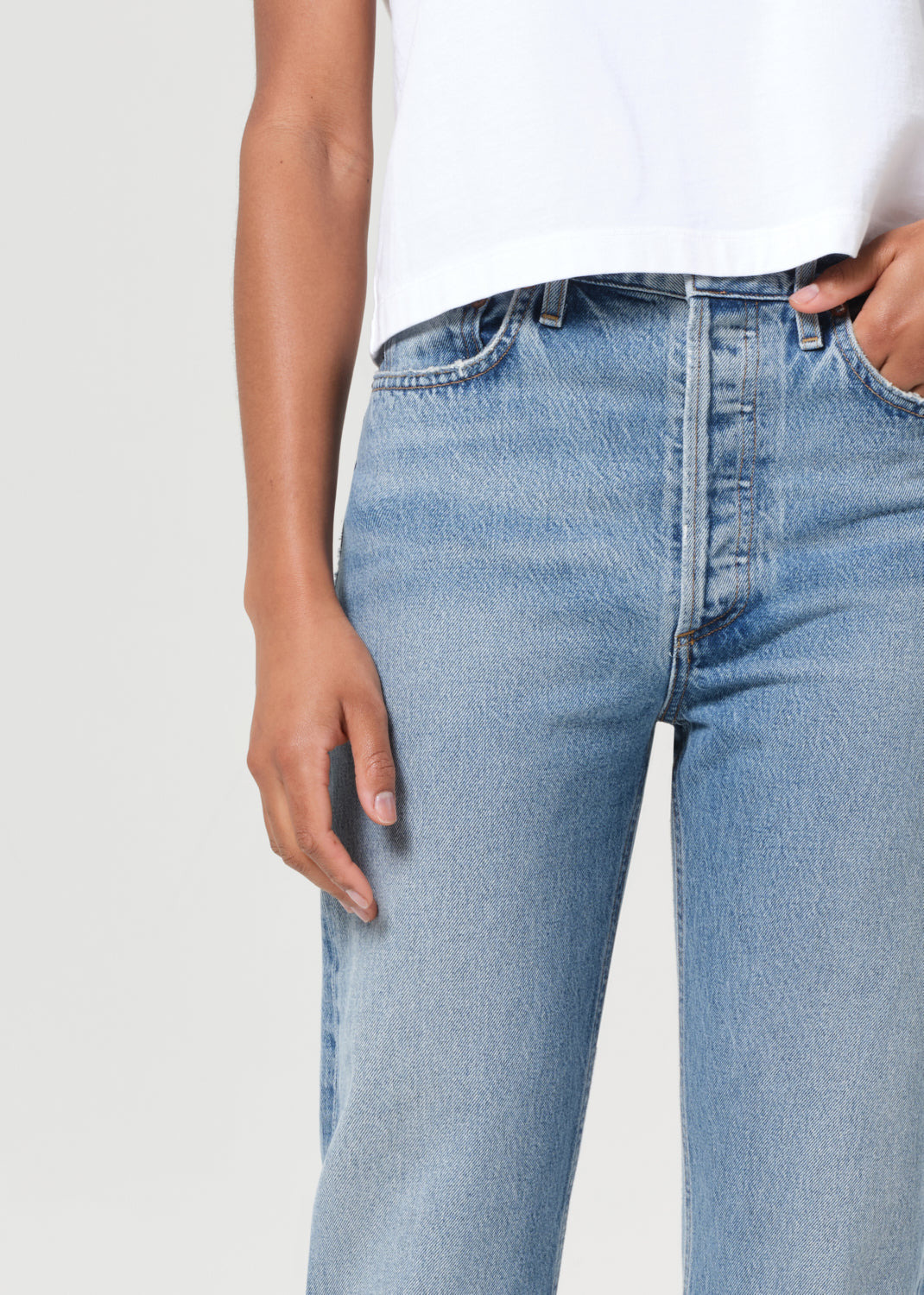 90'S PINCH WAIST HIGH RISE STRAIGHT IN STAGE - 5