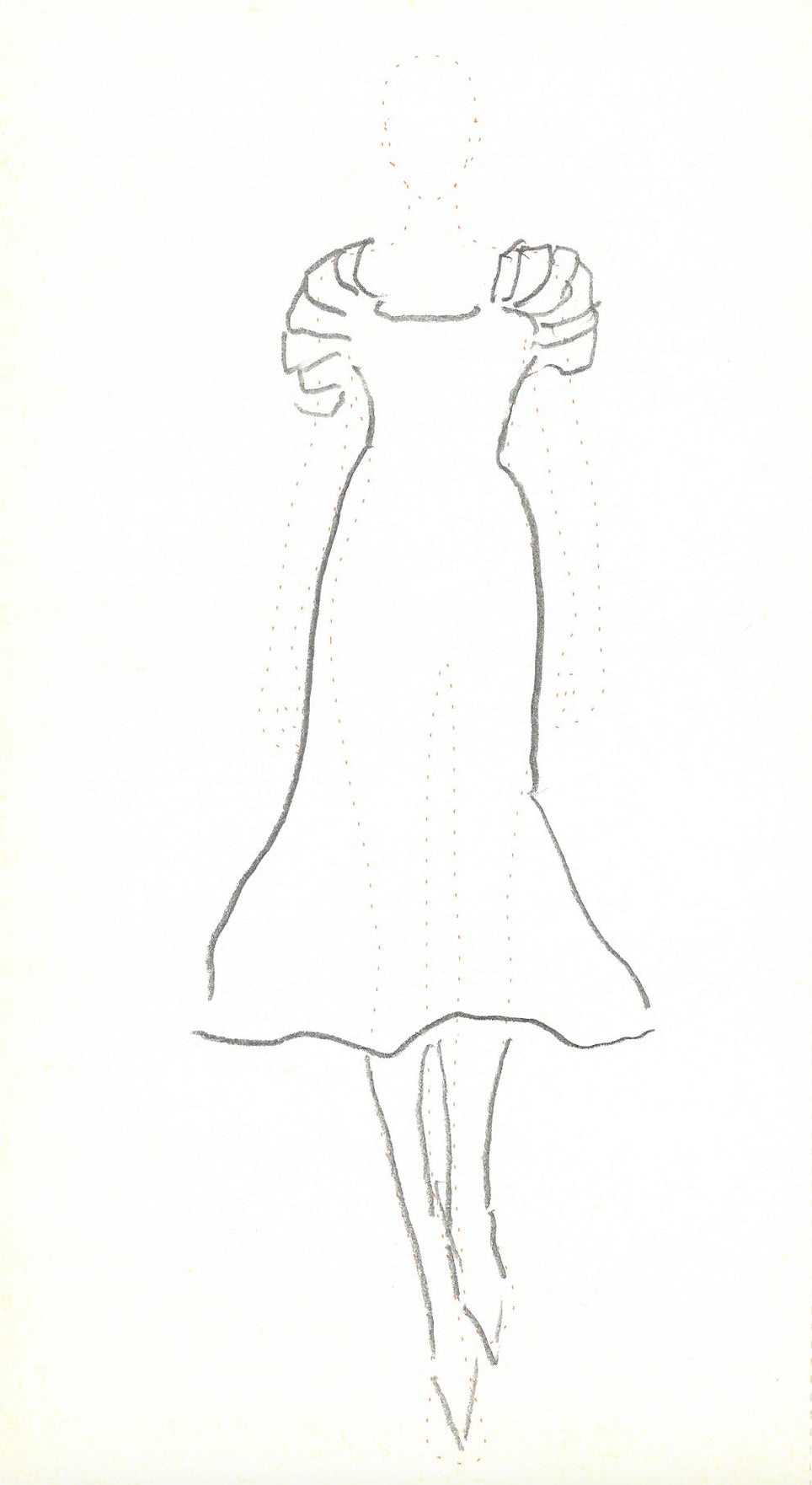 Duchess Pleated Dress in Silk with Leather - 7