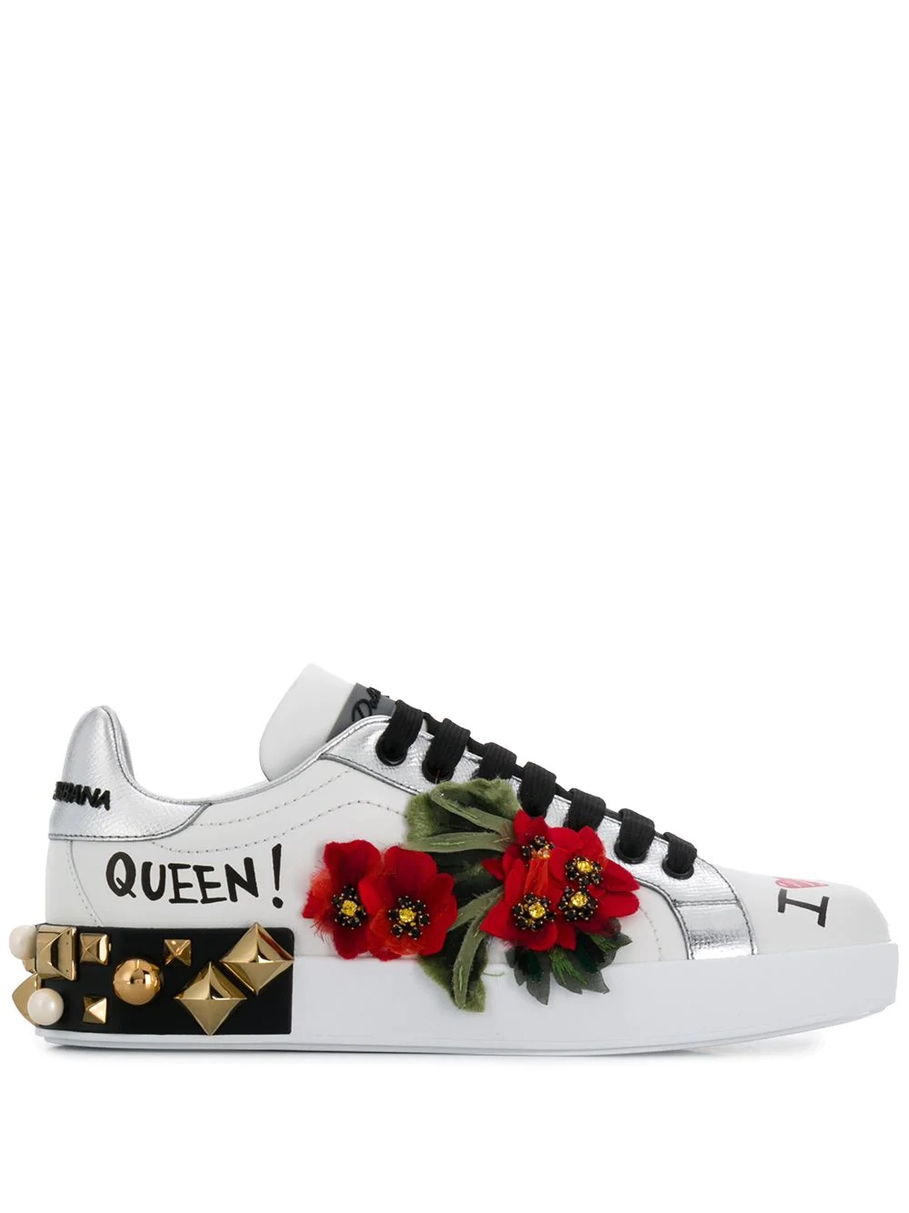 Portofino geranium patch sneakers - 1