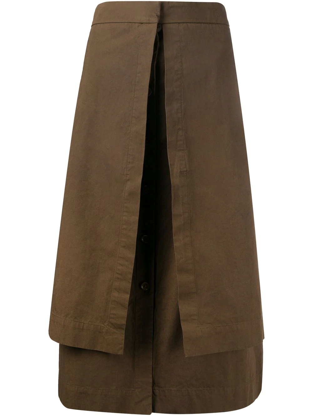 layered A-line skirt - 1