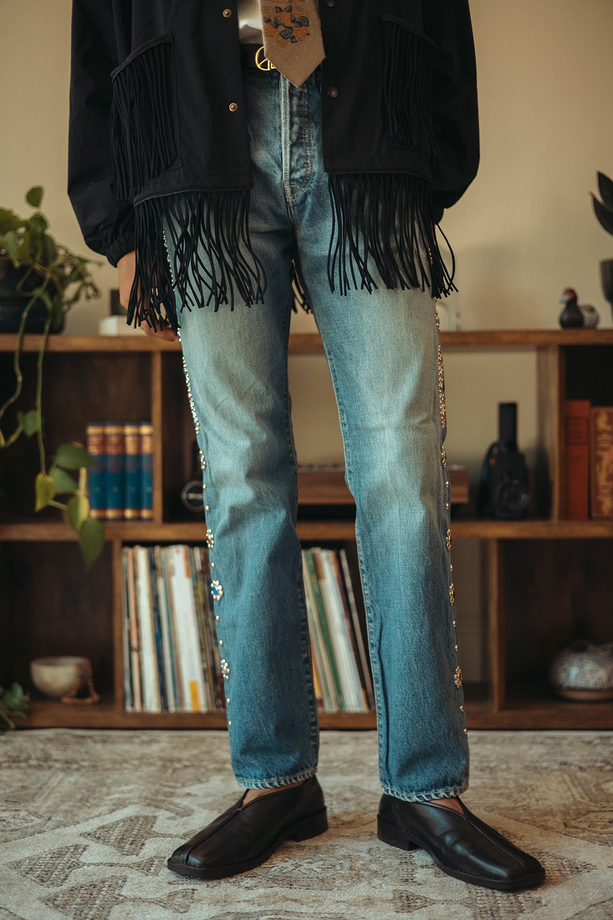 14oz Denim 5p MONKEY CISCO (STUDS) - Indigo - 2