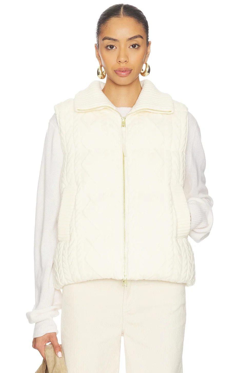 Irina Cable Knit Gilet - 1