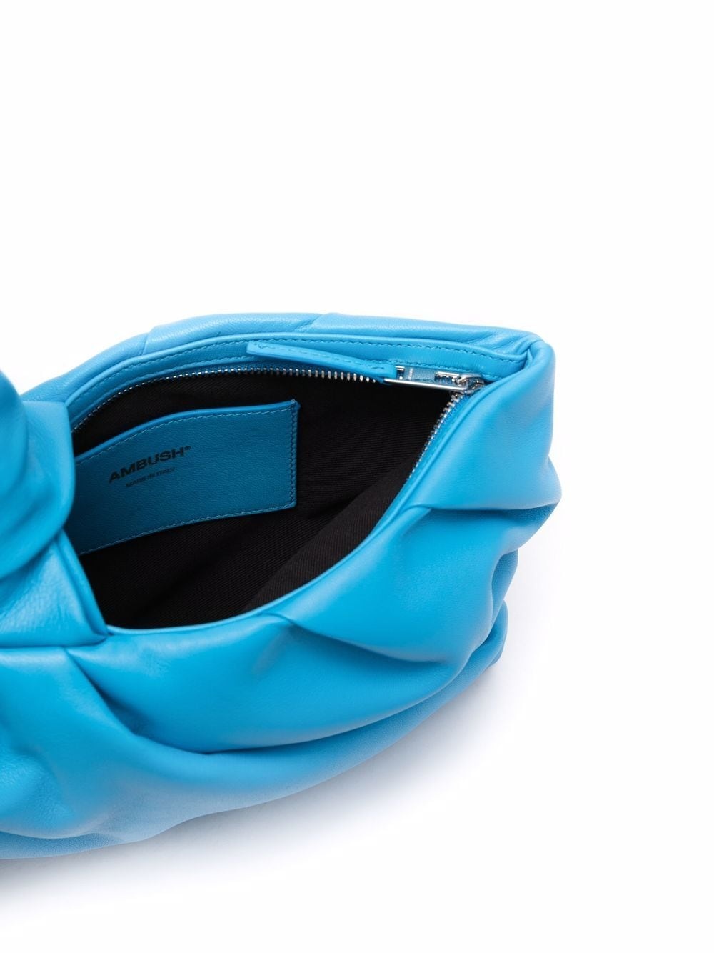Nejiri leather wrist clutch bag - 5