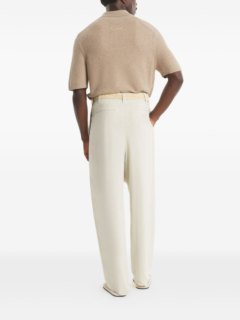 textured-knit short-sleeve polo shirt 3