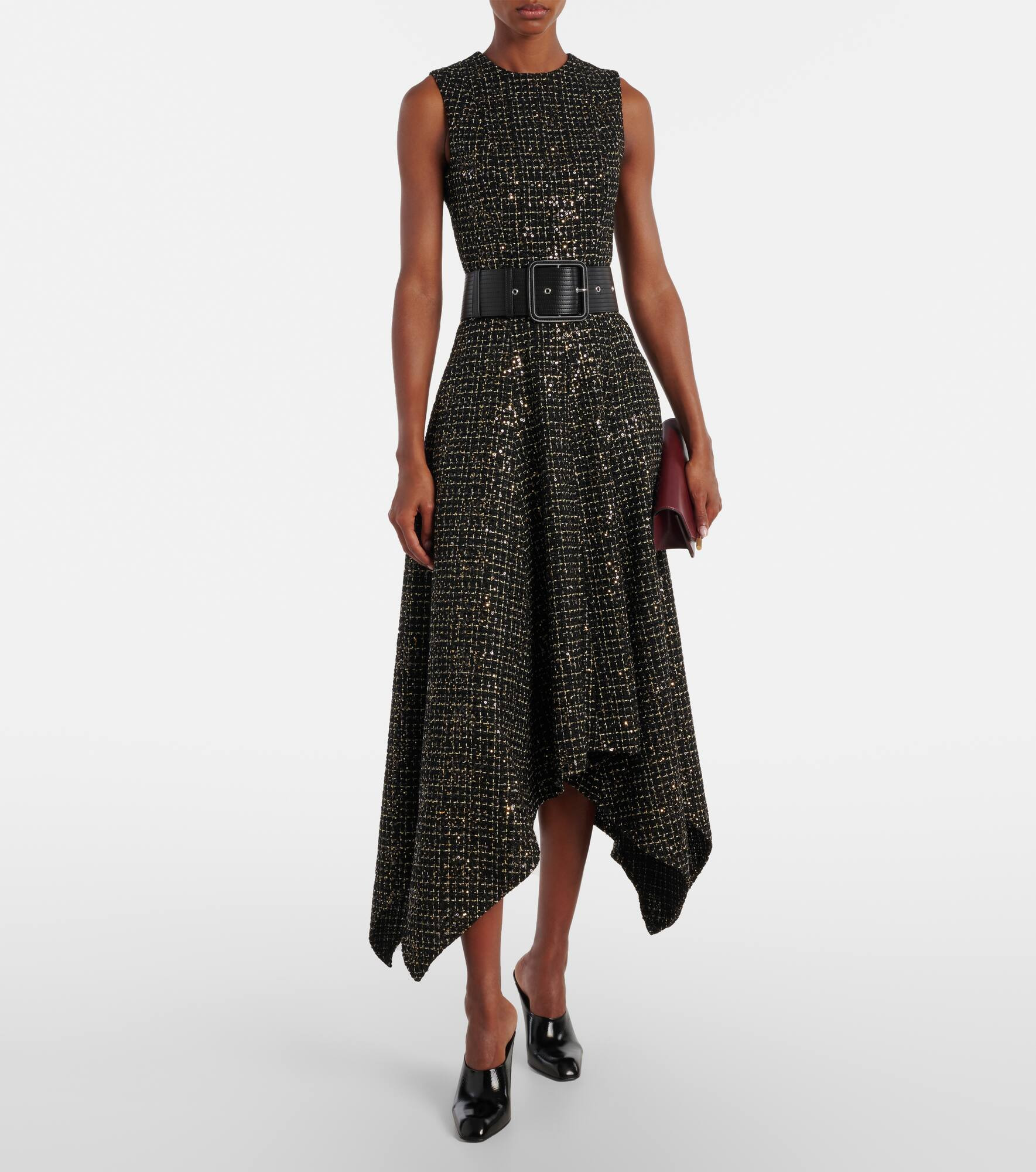 Okimi sequined tweed midi dress - 2