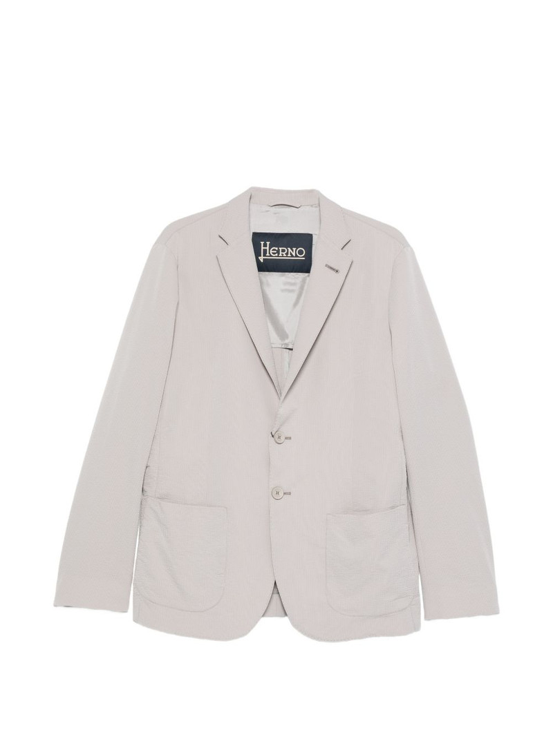 buttoned textured blazer 1