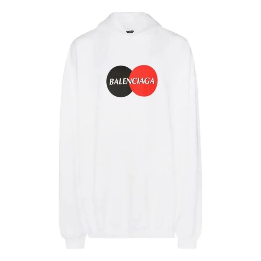 Balenciaga Uniform Logo Print Hoodie 'White' 620973TIV809000 - 1