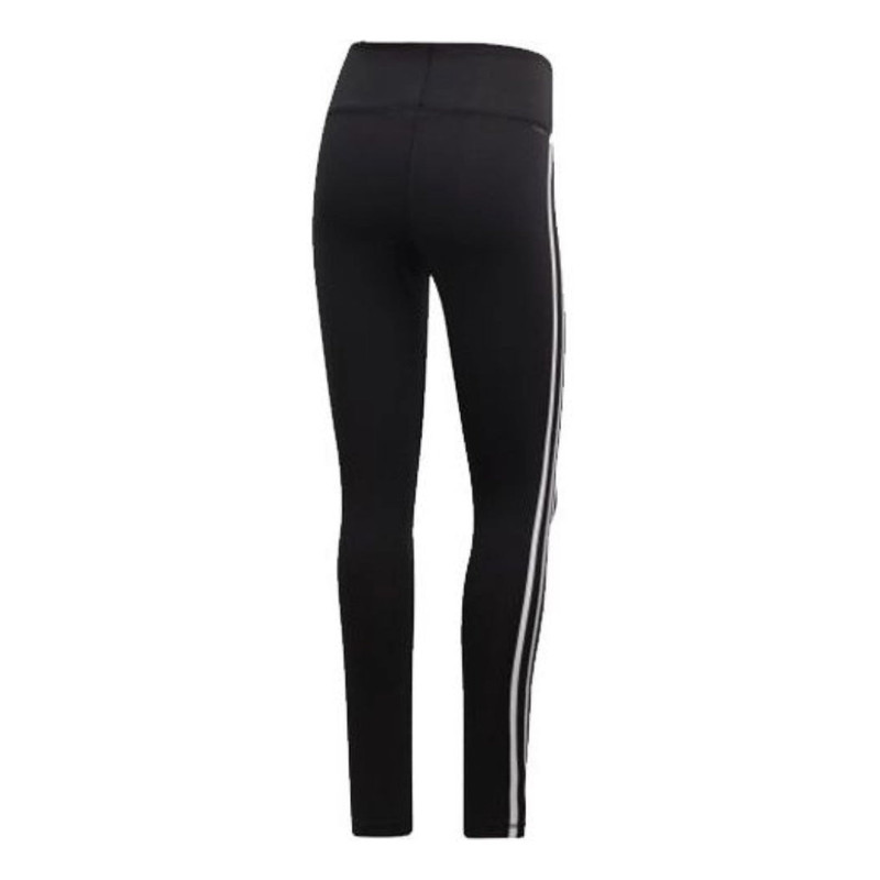 adidas (WMNS) adidas Designed 2 Move 3-Stripes High-Rise Long Tights Asia Sizing 'Black White' DU2040 outlook