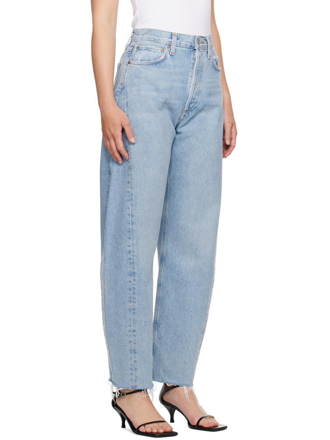 Blue Luna High Rise Pieced Taper Jeans - 2