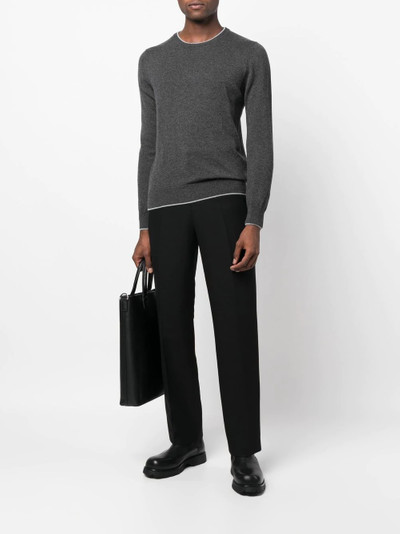 Canali crew neck cashmere jumper outlook