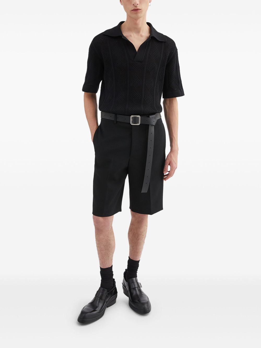 knitted polo shirt - 2