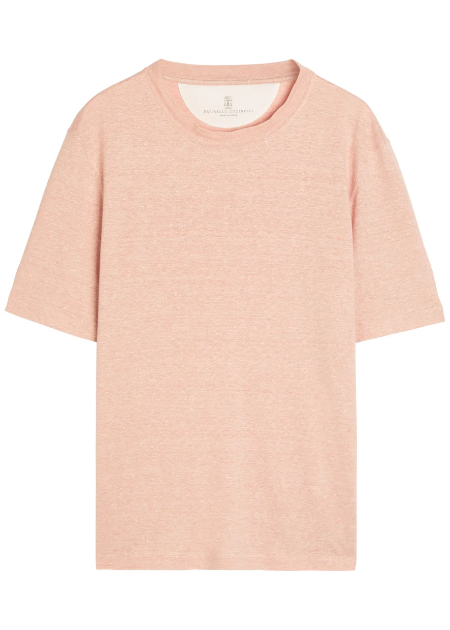 Brunello Cucinelli Brunello Cucinelli Linen and Cotton-blend T