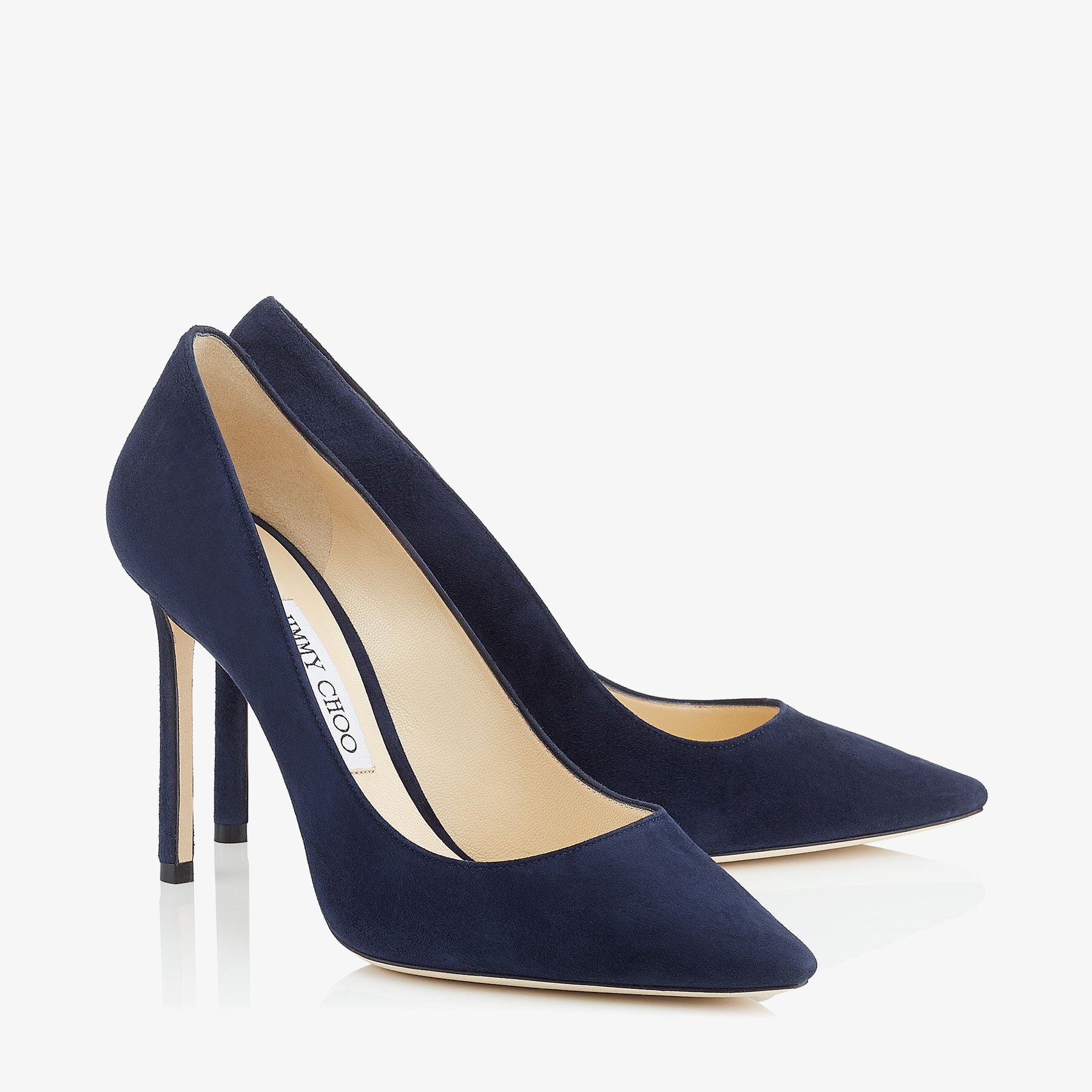 Romy 100
Navy Suede Pointed Pumps - 3