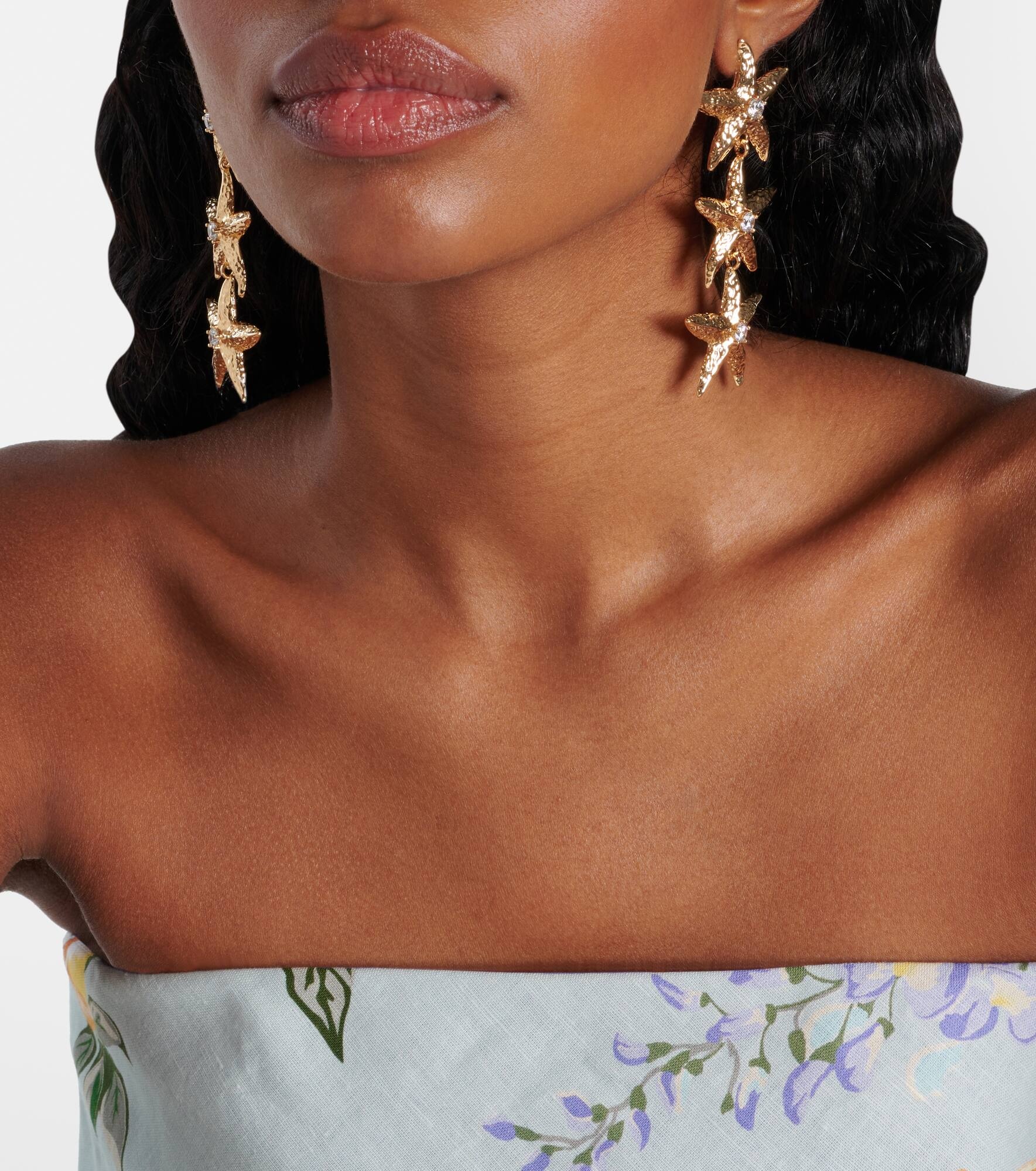 18kt gold-plated earrings - 6