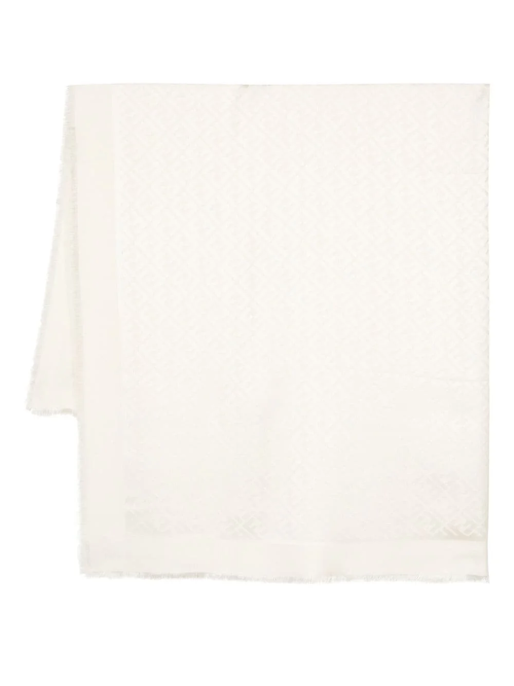 monogram-pattern print scarf - 1