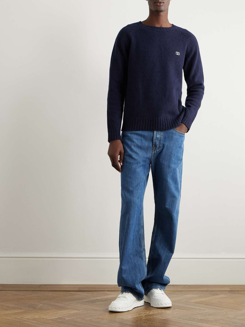 Valentino Logo-Embroidered Wool Sweater outlook