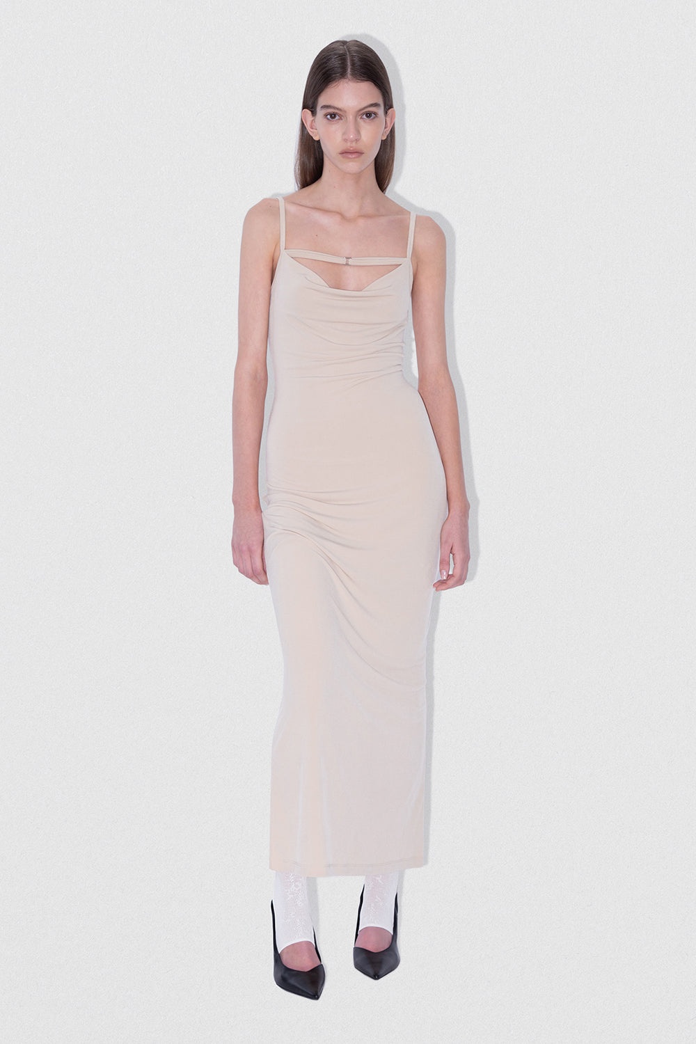 ENNA DRESS DESERT POLY JERSEY - 2
