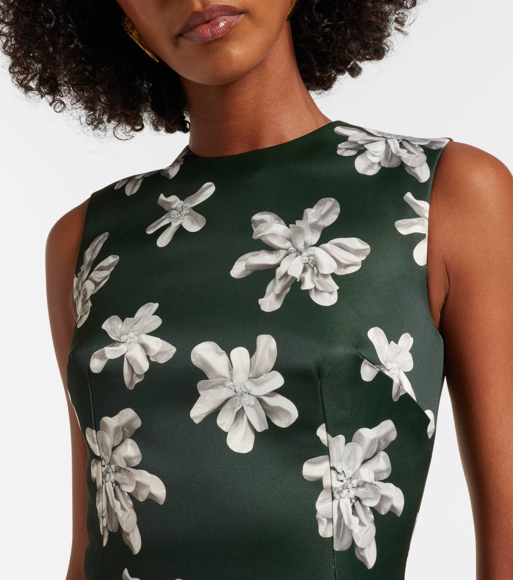 Rumi floral genzianella midi dress - 4
