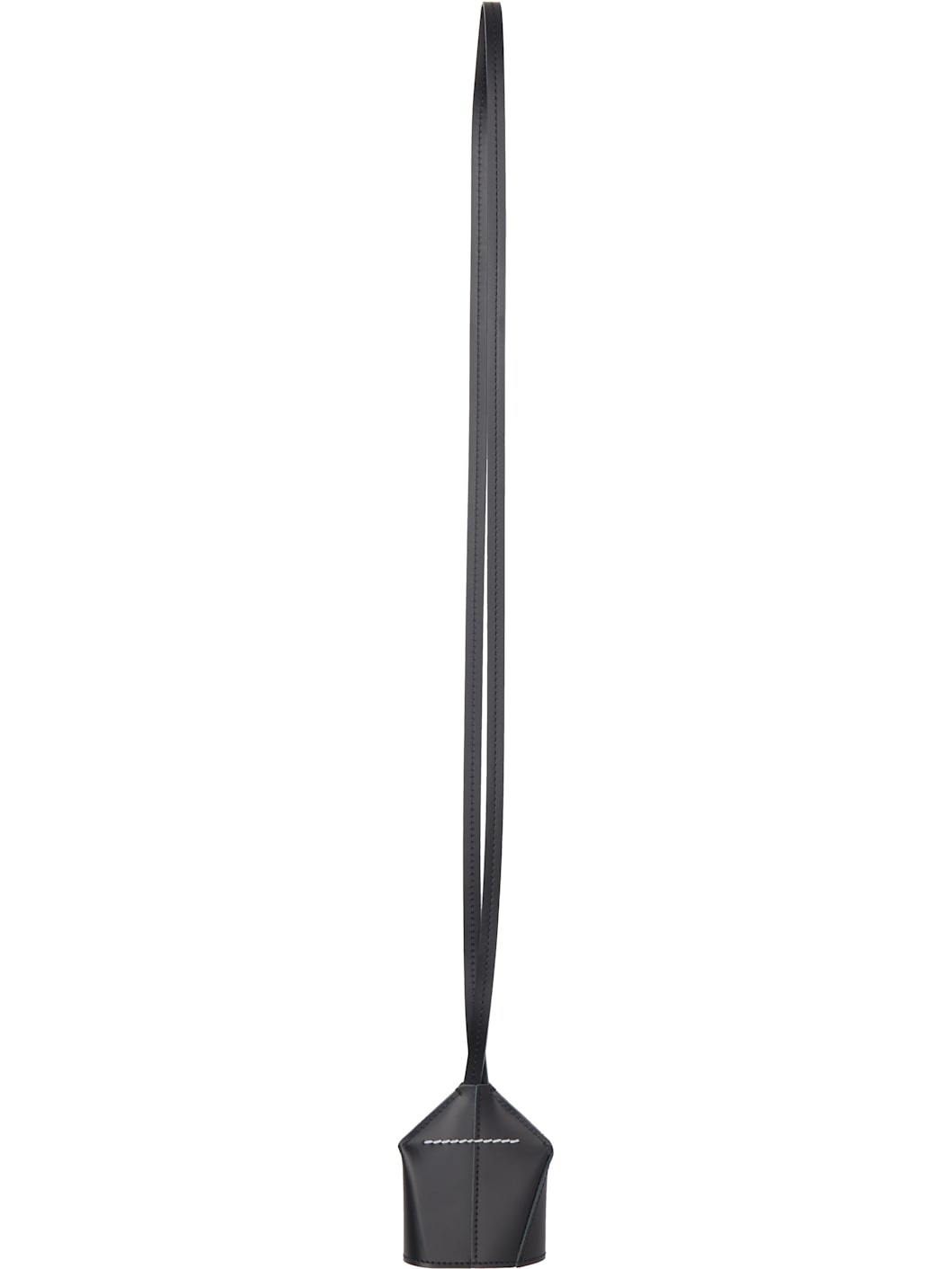 Black Leather Keychain - 2