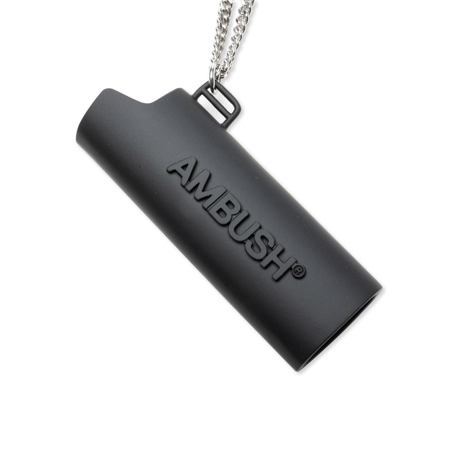 AMBUSH LOGO LIGHTER CASE NECKLACE L - BLACK/NO COLOR - 2