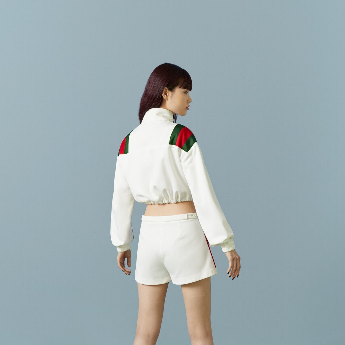 Jersey zip jacket with Web stripe - 6