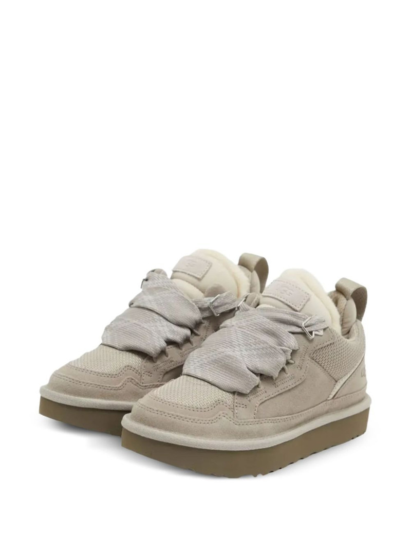 UGG Lowmel ribbon lace-up slippers outlook