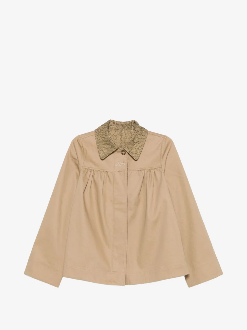 Mini Mercedes reversible lace-collar jacket - 1