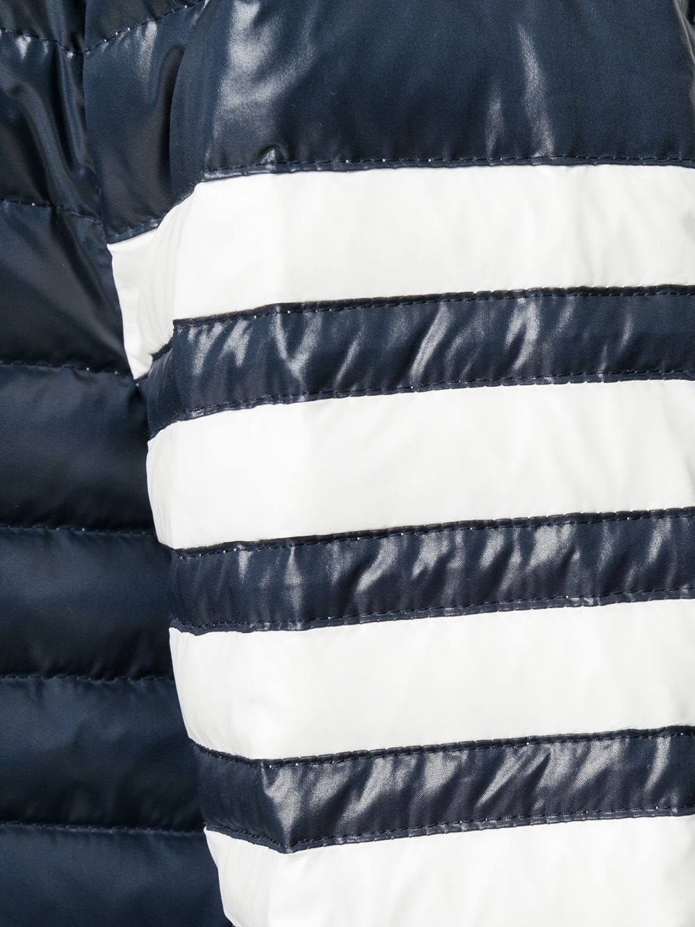 4-Bar Stripe Satin Finish Quilted Down-Filled Tech Jacket - 5