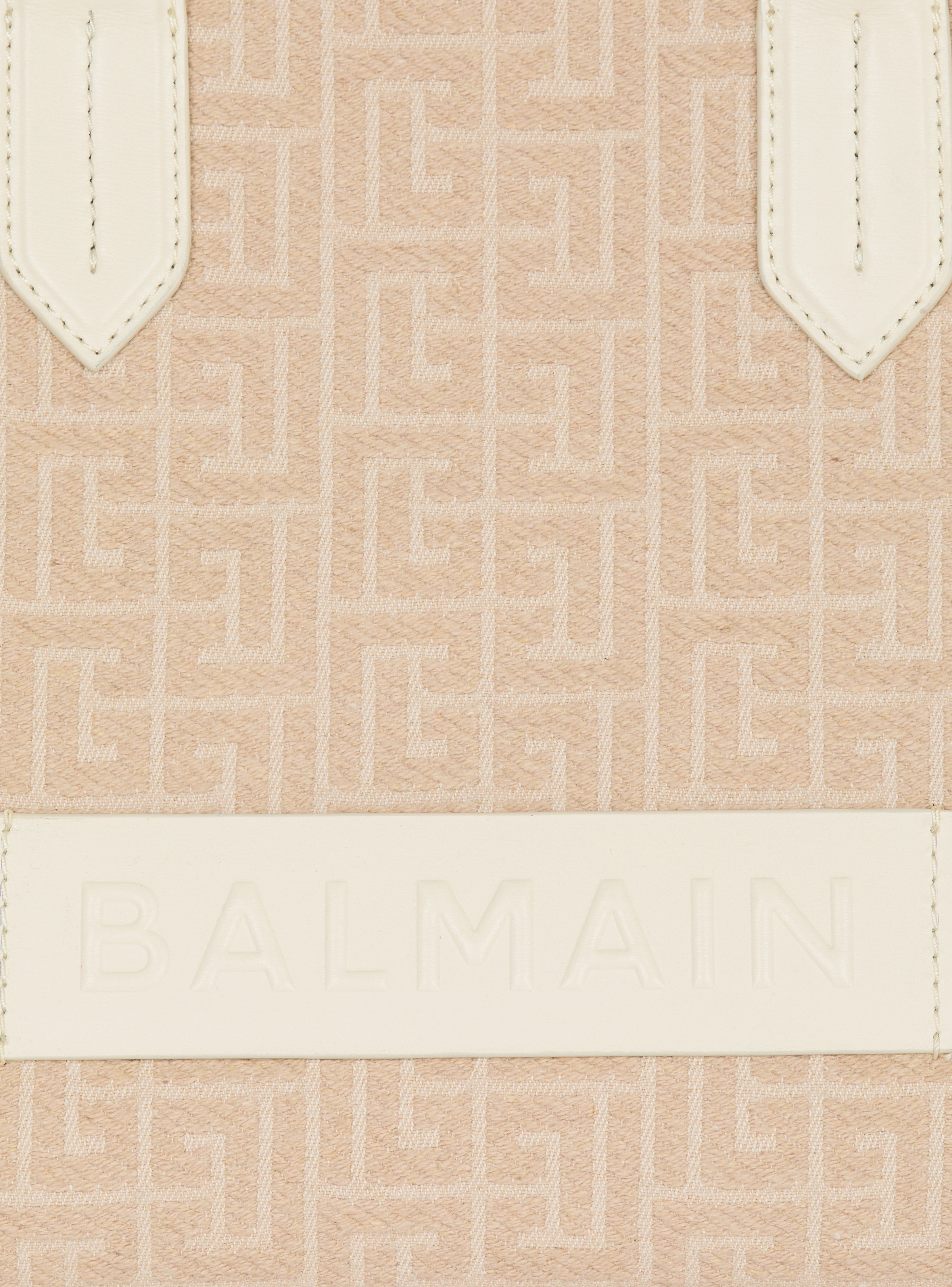 B-Army 36 monogrammed canvas jacquard and leather tote bag - 7