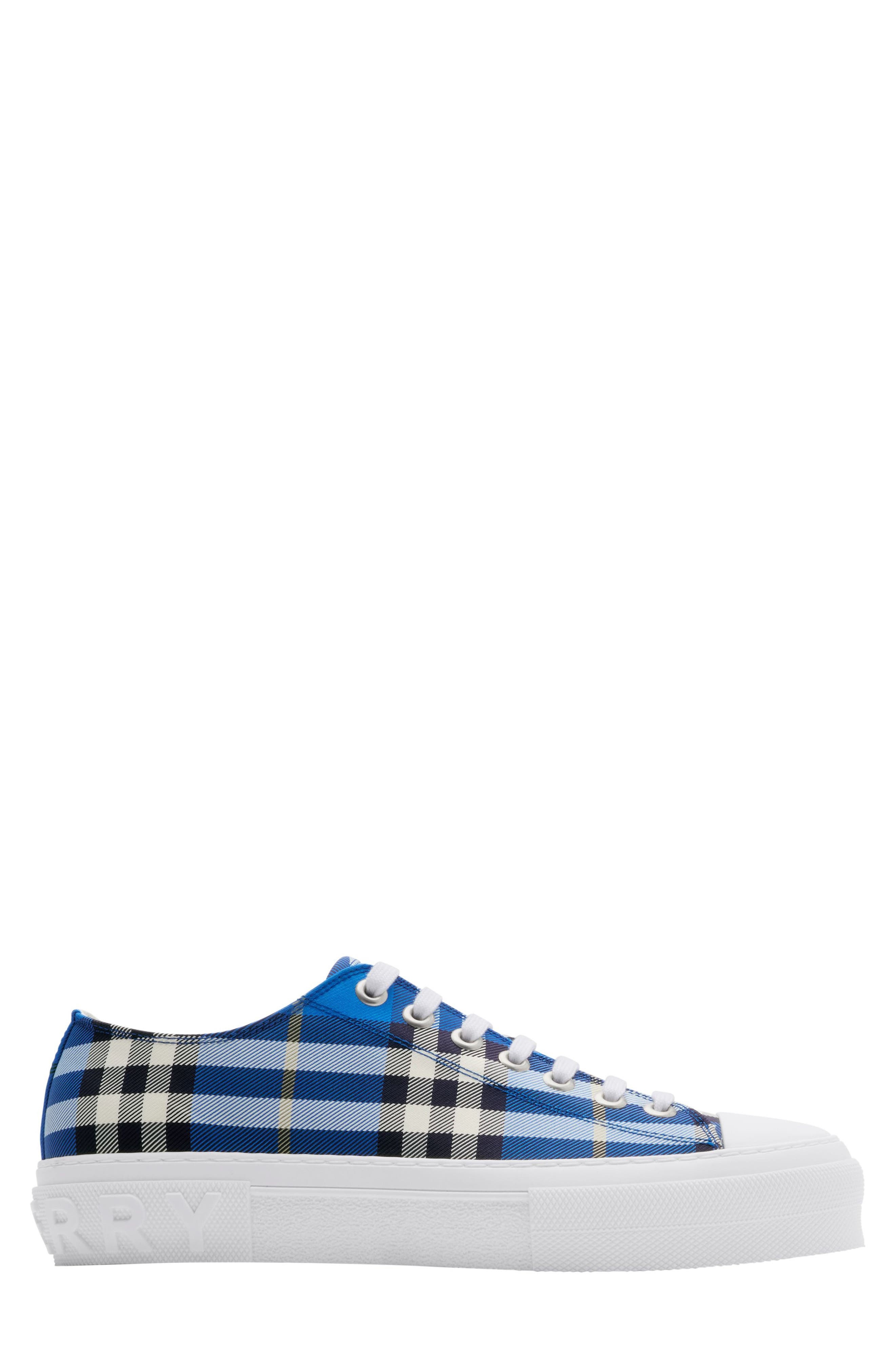 burberry Jack Check Low Top Sneaker in Hyacinth at Nordstrom - 1